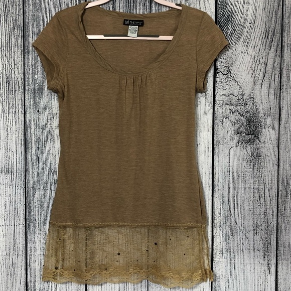 Self Esteem Tops - Sleeves Women Top X-Large Beige